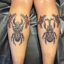 Heartless And Hopeless Tattoo - Calf tattoo