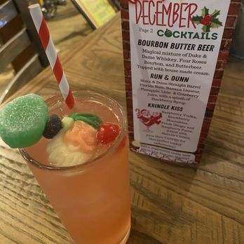 Hell 'n Blazes Brewing - KRINGLE KISS (December 2025 seasonal cocktail) - Breweries Near Me - Melbourne, Florida