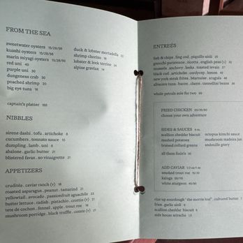 Sirene - Menu - Seafood Near Me - Oakland, California Sirene - Menu - Seafood Near Me - Oakland, California