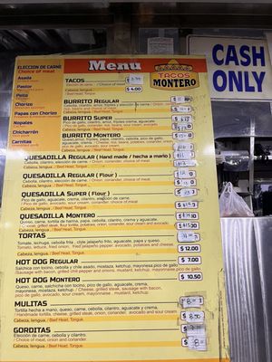 Menu photo 2 Tacos Montero San Jose, CA Menu photo 2 Tacos Montero San Jose, CA