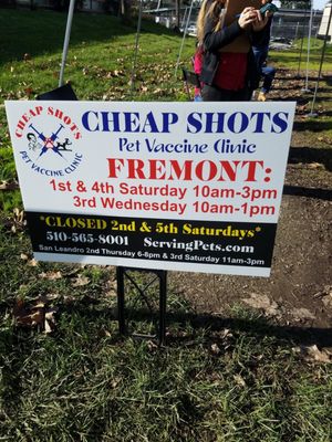 cheap shots pet vaccine clinic
