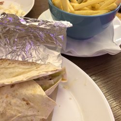 Awesome kababs and fries!