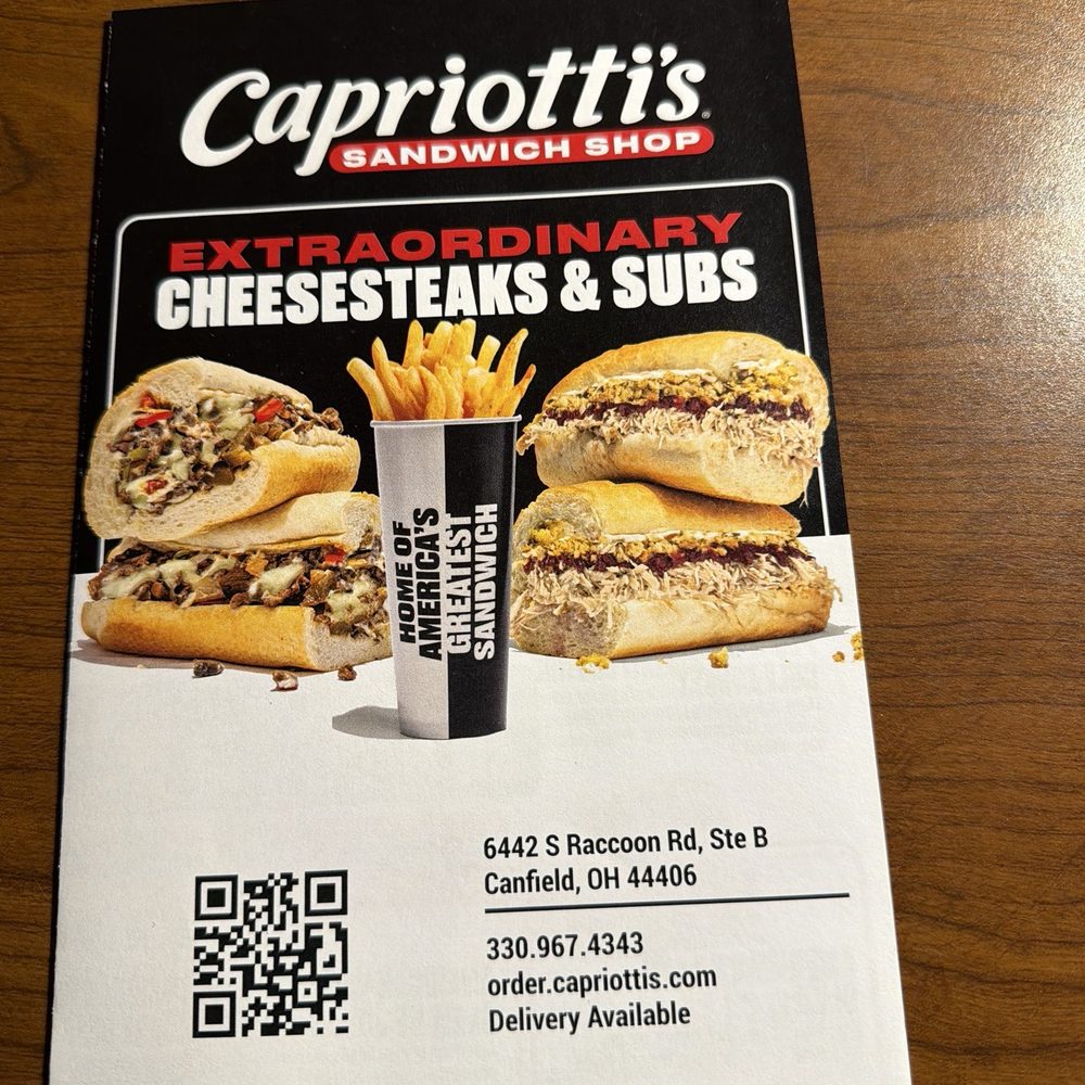 Capriotti's Sandwich Shop - Take out - Cheesesteaks Near Me - Canfield, Ohio Capriotti's Sandwich Shop - Take out - Cheesesteaks Near Me - Canfield, Ohio