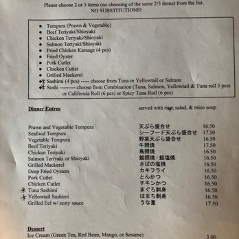Sushi Kei - Combination dinner menu - Sushi Bars Near Me - Millbrae, California Sushi Kei - Combination dinner menu - Sushi Bars Near Me - Millbrae, California