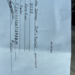 Tractor Supply - Bill of sale, simple and straightforward, tractor supply would not provide me this