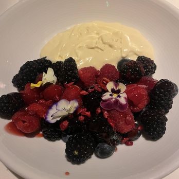 Eddie V's Prime Seafood - Berries and cream - Seafood Near Me - Austin, Texas Eddie V's Prime Seafood - Berries and cream - Seafood Near Me - Austin, Texas
