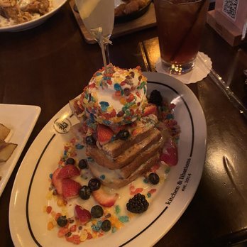 Bosscat Kitchen & Libations - Fruity Pebbles French Toast - New American Near Me - Houston, Texas Bosscat Kitchen & Libations - Fruity Pebbles French Toast - New American Near Me - Houston, Texas