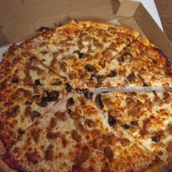 Pizza Hut - Sausage and mushroom pizza