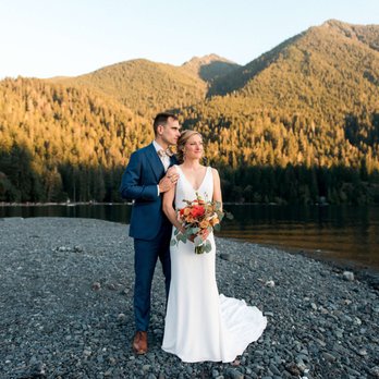 NatureBridge at Olympic - Bride and Groom at NatureBridge Olympic on Lake Crescent in Olympic National Park - Wedding Chapels Near Me - Port Angeles, Washington NatureBridge at Olympic - Bride and Groom at NatureBridge Olympic on Lake Crescent in Olympic National Park - Wedding Chapels Near Me - Port Angeles, Washington