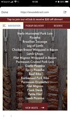 Menu photo 3 Texas de Brazil - Hartford Farmington, CT Menu photo 3 Texas de Brazil - Hartford Farmington, CT