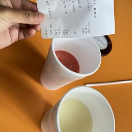 Paid $7.29 for half a to go cup. Dining in, mind you.