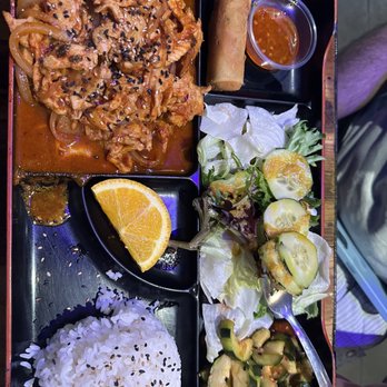 Domo Cafe - Korean Spicy Bento Box Chicken - Sushi Bars Near Me - Fort Walton Beach, Florida Domo Cafe - Korean Spicy Bento Box Chicken - Sushi Bars Near Me - Fort Walton Beach, Florida