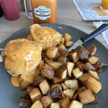 Mikayla's Cafe - Spicy crab cakes Benedict and Mikayla's Iced Tea. - American Near Me - Santa Clara, California Mikayla's Cafe - Spicy crab cakes Benedict and Mikayla's Iced Tea. - American Near Me - Santa Clara, California