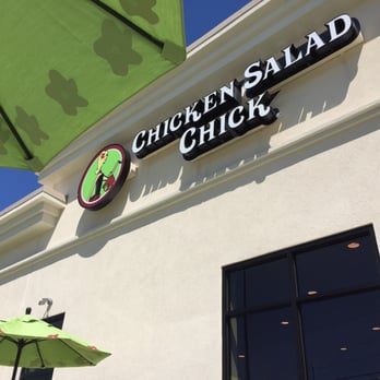 Chicken Salad Chick - Small front sign that you may miss out on the road. - Chicken Shop Near Me - Augusta, Georgia