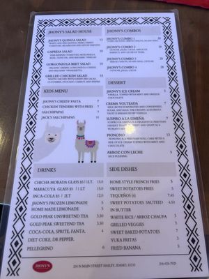Menu photo 1 Jhony's Peruvian Cuisine Hailey, ID
