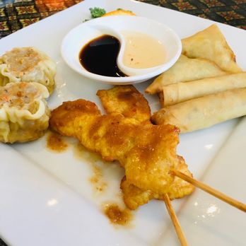 TY Thai Cuisine - the sampler of appetizers - Thai Near Me - Lynchburg, Virginia
