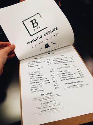 Menu photo 8 Boiling Avenue Sacramento, CA