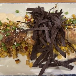 Scallops and sweet corn Scallops and sweet corn