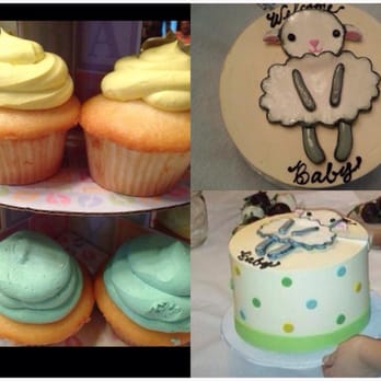 Pin Up Cakes - Vanilla & cookies n' cream cupcakes. 8 inch round cake for a little lamb themed baby shower. - Patisserie/Cake Shop Near Me - Whittier, California Pin Up Cakes - Vanilla & cookies n' cream cupcakes. 8 inch round cake for a little lamb themed baby shower. - Patisserie/Cake Shop Near Me - Whittier, California