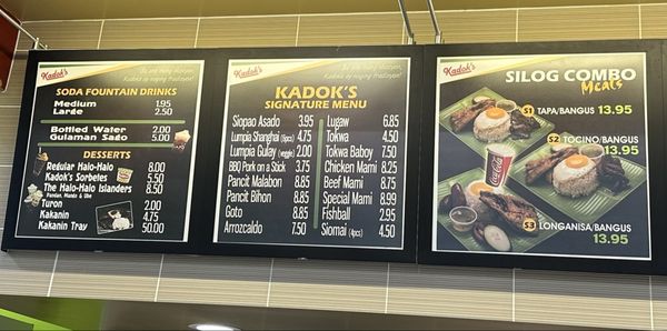 Menu photo 2 The Original Kadok's Daly City, CA