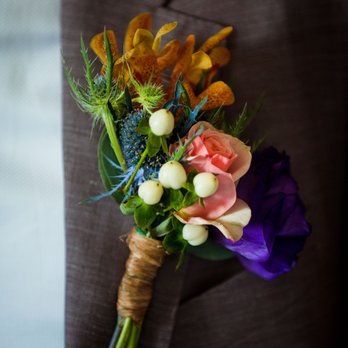 Brattle Square Florist - Groom's dashing boutonniere - Florists Near Me - Cambridge, Massachusetts