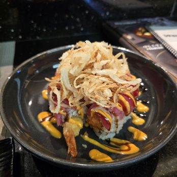 Enraku - Crunch onion Albacore - Sushi Bars Near Me - Fullerton, California Enraku - Crunch onion Albacore - Sushi Bars Near Me - Fullerton, California