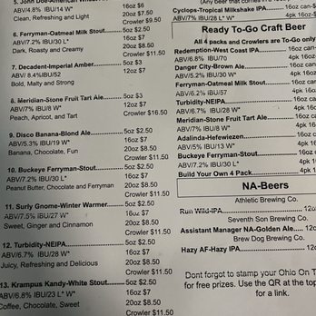 The Phoenix Brewing Co - Bottom 2/3 of todays tap list - Breweries Near Me - Mansfield, Ohio