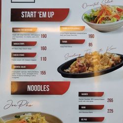 Recovery Food - MENU