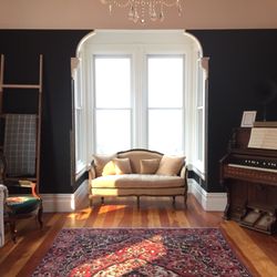 Park Victorian - The parlor where I spent evenings reading and journaling.