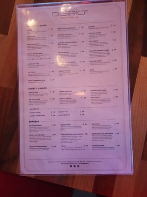 Menu photo 1 District Mx San José del Cabo, BCS