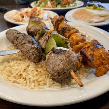 Kabab City - Combination meat plate. - Mediterranean Near Me - Reedley, California Kabab City - Combination meat plate. - Mediterranean Near Me - Reedley, California