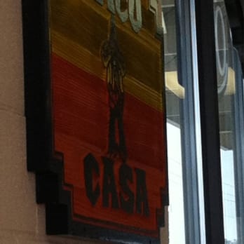 Taco Casa - a sign on the wall of a restaurant - Mexican Near Me - Fort Worth, Texas