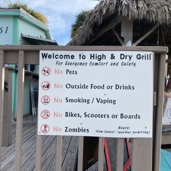 High & Dry Grill - No Zombies - Tiki Bars Near Me - Dunedin, Florida High & Dry Grill - No Zombies - Tiki Bars Near Me - Dunedin, Florida