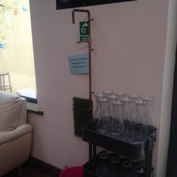 Two Fifty Square - cool little water tap on the wall just made out of copper pipe ! - Coffee & Tea Near Me - Dublin, D