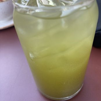 Life Alive Organic Cafe Central Square - Some kind of celery lemon Spritzer - Vegetarian Near Me - Cambridge, Massachusetts