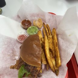 Amazing regular burger with bacon added. Yum!