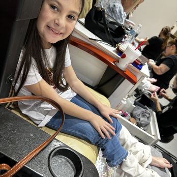 Toi Spa - My daughter enjoying her mani pedi - Day Spas Near Me - Davie, Florida