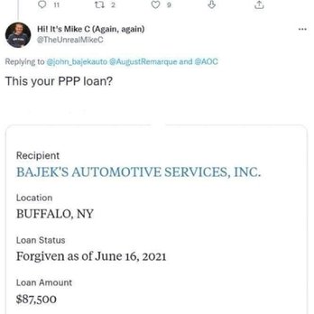 Bajeks Automotive Service - Government loan (forgiven). - Auto Repair Near Me - Buffalo, New York Bajeks Automotive Service - Government loan (forgiven). - Auto Repair Near Me - Buffalo, New York
