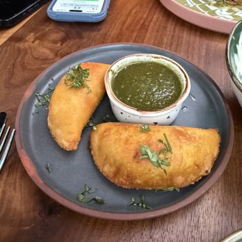 Pig Latin - Beef and potato empanadas - Mexican Near Me - Eagle, Idaho Pig Latin - Beef and potato empanadas - Mexican Near Me - Eagle, Idaho
