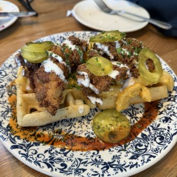 Tupelo Honey Southern Kitchen & Bar - Asheville Hot with Mac-N-Cheese Waffles* - Southern Near Me - Pittsburgh, Pennsylvania Tupelo Honey Southern Kitchen & Bar - Asheville Hot with Mac-N-Cheese Waffles* - Southern Near Me - Pittsburgh, Pennsylvania