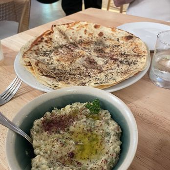 Saj - Mezze (1 Choice) with bread!  Amazing - Mediterranean Near Me - Alpharetta, Georgia