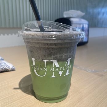 Urban Matcha - Matcha latte with black sesame cap - Desserts Near Me - Castro Valley, California Urban Matcha - Matcha latte with black sesame cap - Desserts Near Me - Castro Valley, California