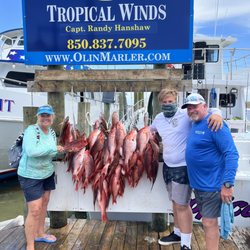 Destin Party Boat Fishing - We booked a party boat charter called Tropical Winds and man did they get us on fish!! Had a blast!!