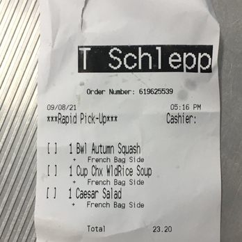 Panera Bread - Here is my receipt showing I ordered chicken and wild rice soup. - Sandwiches Near Me - Auburn, Washington Panera Bread - Here is my receipt showing I ordered chicken and wild rice soup. - Sandwiches Near Me - Auburn, Washington