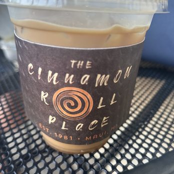 Cinnamon Roll Place - Latte with Mac nut syrup - Bakeries Near Me - Kihei, Hawaii Cinnamon Roll Place - Latte with Mac nut syrup - Bakeries Near Me - Kihei, Hawaii