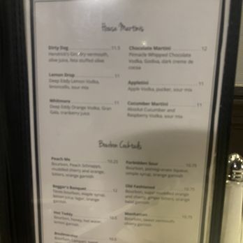 Spiro's Restaurant - Cocktail Menu - Greek Near Me - Saint Charles, Missouri