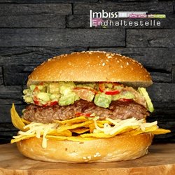 Burger-Imbiss Endhaltestelle - Großes Kino mit dem neuen Nacho Burger - soooo lecker, dass Euch der Sombrero vom Kopf fliegt