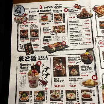 Izakaya Nana - Menu - Izakaya Near Me - Queens, New York Izakaya Nana - Menu - Izakaya Near Me - Queens, New York