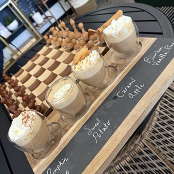 Northern Roots Coffeehouse - Fall 2024 Latte Flight - Coffee & Tea Near Me - Greensboro, North Carolina Northern Roots Coffeehouse - Fall 2024 Latte Flight - Coffee & Tea Near Me - Greensboro, North Carolina