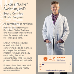 La Jolla Cosmetic Surgery Centre - Luke Swistun, MD - Board Certified Plastic Surgeon at La Jolla Cosmetic Surgery Centre Rated 4.9/5 stars by RealPatientRatings